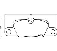 HELLA 8DB 355 015-651 Kit pastiglie freni