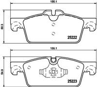 Pastiglie freno 8DB 355 015-711 HELLA per PEUGEOT 508 SW I 508 I