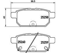 Pastiglie freno 8DB 355 015-871 HELLA per SUZUKI SWIFT IV SX4 S-CROSS VITARA
