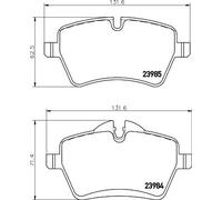 Kit Pastiglie Freno Freno A Disco Hella 8DB 355 016-041 per Bmw Mini