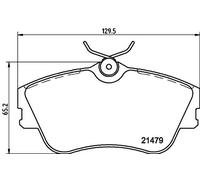 HELLA 8DB 355 018-071 Kit pastiglie freni