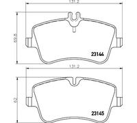 HELLA 8DB 355 018-351 Kit pastiglie freni