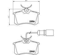 HELLA 8DB 355 018-601 Kit pastiglie freni