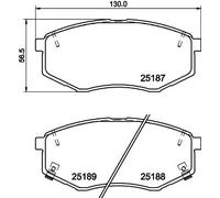HELLA 8DB 355 019-791 Kit pastiglie freni