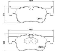 Pastiglie freno 8DB 355 020-201 HELLA per BMW 1 2 Coupé 2 Cabriolet