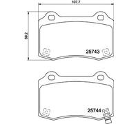 Pastiglie freno 8DB 355 021-251 HELLA per HYUNDAI TESLA JEEP