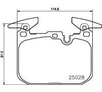 Pastiglie freno 8DB 355 021-271 HELLA per BMW 1 3 4 Coupé 3 Gran Turismo 2 Coupé
