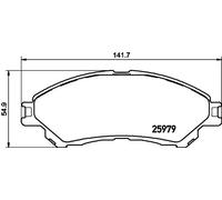 HELLA 8DB 355 021-461 Kit pastiglie freni