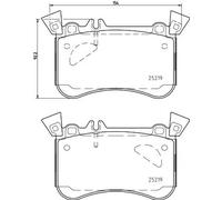 Pastiglie freno 8DB 355 021-771 HELLA per MERCEDES-BENZ CLA Shooting Brake