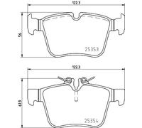 HELLA PAGID 8DB 355 021-831 Kit pastiglie freno,T2379,Spessore,16.1mm,Sistema frenante,Teves,Predisposto per contatto segnalazione usura,per es. MERCEDES-BENZ