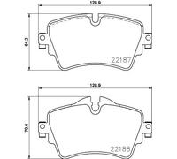 Pastiglie freno 8DB 355 023-091 HELLA per MINI BMW