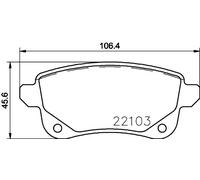Pastiglie freno 8DB 355 023-211 HELLA per RENAULT MITSUBISHI NISSAN