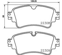 HELLA PAGID Kit pastiglie freno 8DB 355 024-791 T2528 - Spessore 17,5 mm - Predisp. contatto usura