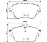 Pastiglie freno 8DB 355 025-781 HELLA per MERCEDES-BENZ Coupé