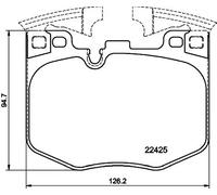 Pastiglie freno 8DB 355 025-951 HELLA per BMW TOYOTA ALPINA