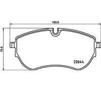 Pastiglie freno 8DB 355 037-731 HELLA per VW AMAROK Pianale piatto/Telaio AMAROK