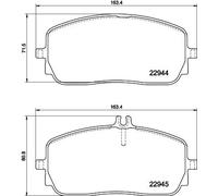 Pastiglie freno 8DB 355 039-011 HELLA per MERCEDES-BENZ GLE