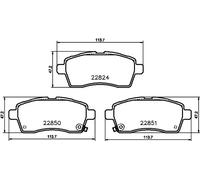 Pastiglie freno 8DB 355 039-171 HELLA per SUZUKI IGNIS III