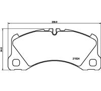 HELLA 8DB 355 040-051 Kit pastiglie freni