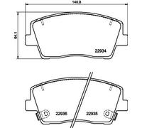 HELLA PASTIGLIE FRENO (KIT) 8DB355040111