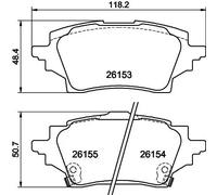 HELLA 8DB 355 040-221 Kit pastiglie freni