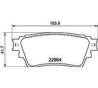 HELLA 8DB 355 040-501 Kit pastiglie freni