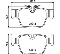 Hella Kit pastiglie freni 8DB 355 040-581 – Freno a disco per BMW MINI e AMC