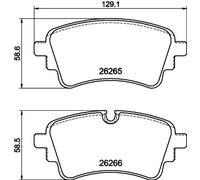Hella Kit pastiglie freni 8DB 355 040-941 per Audi e VW