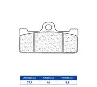 PASTIGLIE FRENO ANT BREMBO P4.32/36 XA3.B8.30/31 Radiale 108MM 0 2000-2000