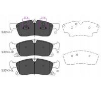 Set di pastiglie freno TRW GDB4604, anteriore