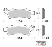 SBS Mobile Pastiglie freno CT per Kymco K‑XCT i 300 2012-2015