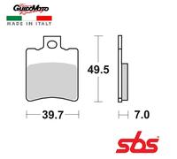 PASTIGLIE FRENO ANTERIORE CARBON CERAMIC SCOOTER AEROX ARK SR RUNNER TYPHOON SBS