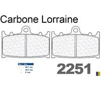 brake pads Carbone Lorraine CL 2251 A3 Bandit GSF GSXR ZZR RGV ZXR ZX SV TL