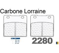 Pastiglie freno anteriore Carbone Lorraine tipo 2280 A3+