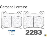 Pastiglie freno anteriore Carbone Lorraine tipo 2283 A3+