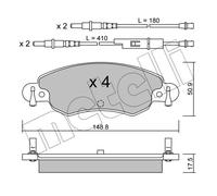PASTIGLIE FRENO ANTERIORE CITROEN C5 1.8 16V 1.6 HDI