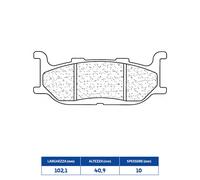 PASTIGLIE FRENO ANTERIORE CL BRAKES 2391A3+ per YAMAHA XV R 950 2014-2020