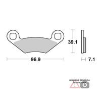PASTIGLIE FRENO ANTERIORE DX-SX POLARIS Trail Boss 2X4 250 88/90 SBS 642ATS