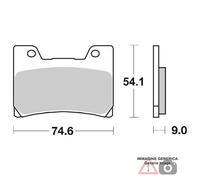 PASTIGLIE FRENO ANTERIORE DX-SX YAMAHA TDM 850 96/01 SBS 645HS
