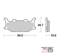 PASTIGLIE FRENO ANTERIORE DX-SX YAMAHA YP Majesty 400 05/06 SBS 691HF
