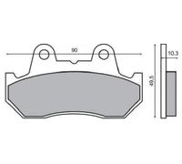 pastiglie freno ANTERIORE HONDA VT 700 C SHADOW 1996> FERODO