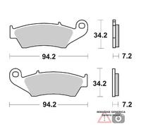 PASTIGLIE FRENO ANTERIORE HONDA XLR W (JD16A) 125 98 SBS 694CS
