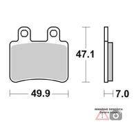 PASTIGLIE FRENO ANTERIORE ITALJET Jet Set 2T 50 01/03 SBS 167CT