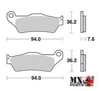 PASTIGLIE FRENO ANTERIORE KTM EXC 150 TPI 2020-2023 SBS 65667102 671CS CS ORG...