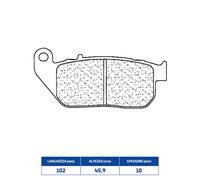 PASTIGLIE FRENO ANTERIORE per HARLEY D XLC Sportster Custom 883 2004-2010