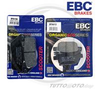 PASTIGLIE FRENO ANTERIORE POSTERIORE EBC ORGANICHE HONDA SH 300 i- ABS 2015-2020