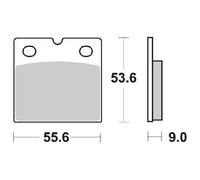 PASTIGLIE FRENO ANTERIORE SBS 506 HS DUCATI DESMO 250 1967 1977