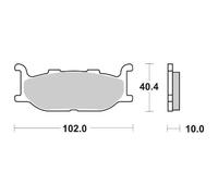 PASTIGLIE FRENO ANTERIORE SBS 663 HS YAMAHA XVS CU CUSTOM (VP361)(2SS) 1300 2014