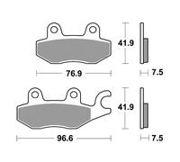 Sbs Hi-tech Street 955hs Sintered Brake Pads Oro