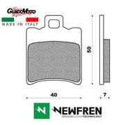 FD0196BE PASTIGLIE FRENO ANTERIORI NEWFREN MALAGUTI F 12 PHANTOM LC 50 1999 2000
